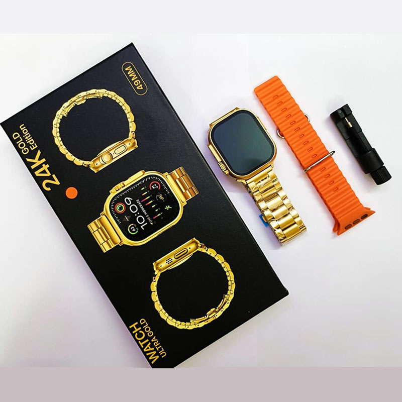 ساعت هوشمند SMART WATCH ULTRA GOLD 24K بدون گارانتی