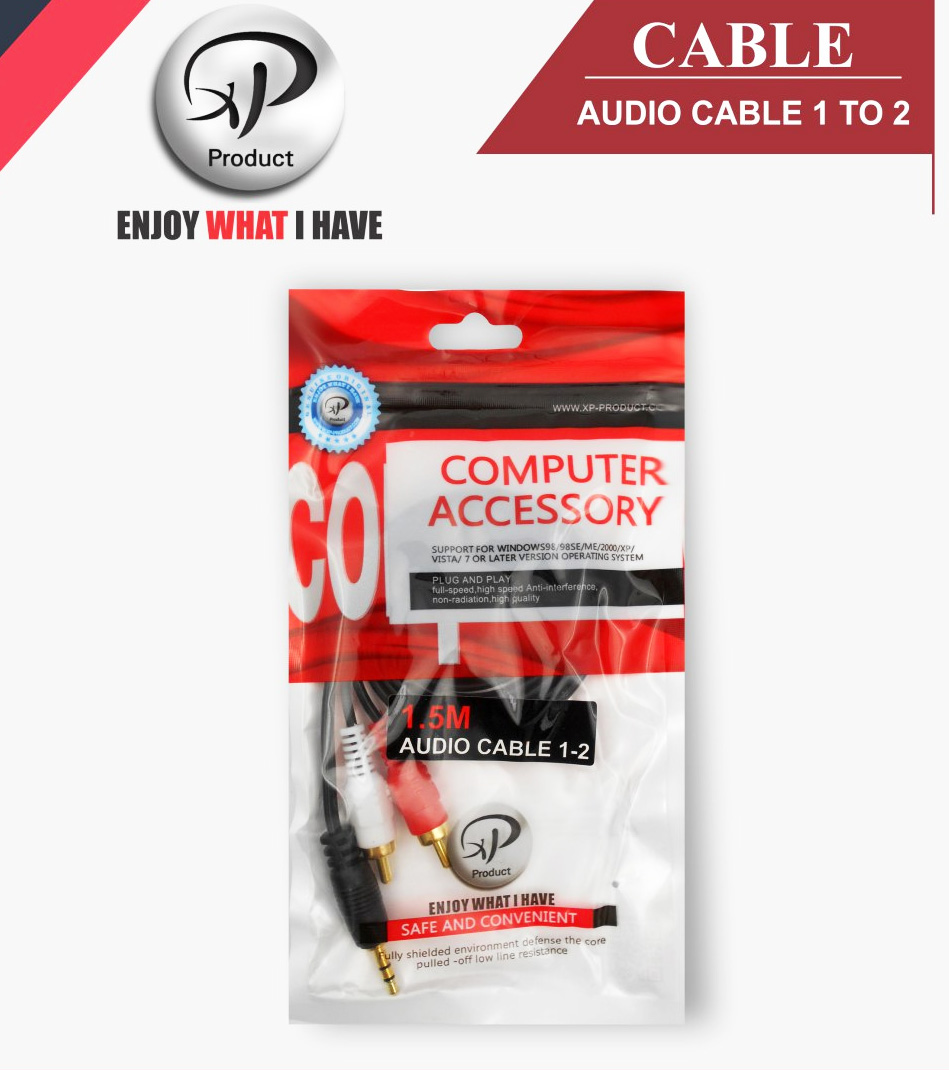 کابل Audio cable 1 to 2 plus 1.5m