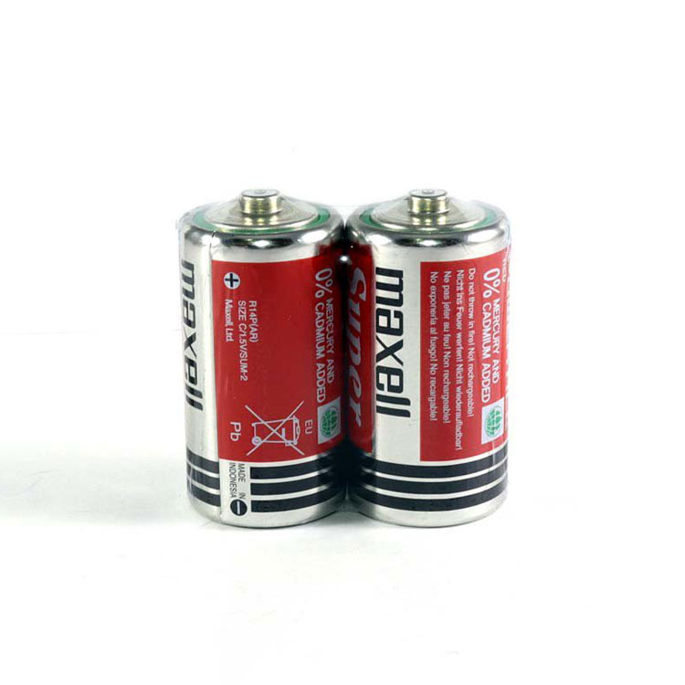 باتری متوسط maxell Super Power Ace-باتری C (شیرینک)