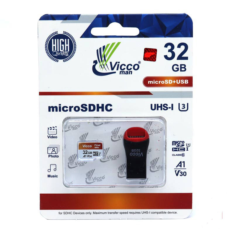 رم میکرو ویکو 32 گیگا بایت 80/533 RAM VICCO 32G + رم ریدر