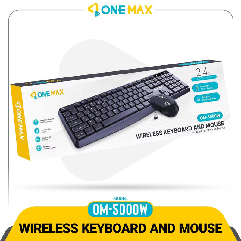 کیبرد و موس بیسیم وان مکس ONEMAX OM-5000W