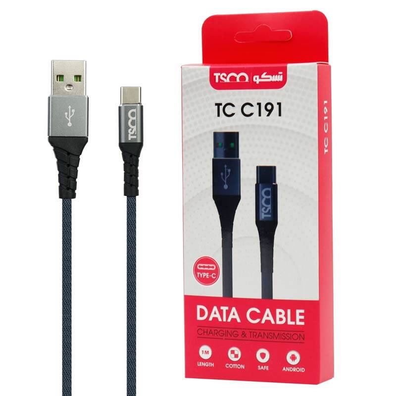 کابل شارژ TYPE C تسکو TSCO TC C191 1M