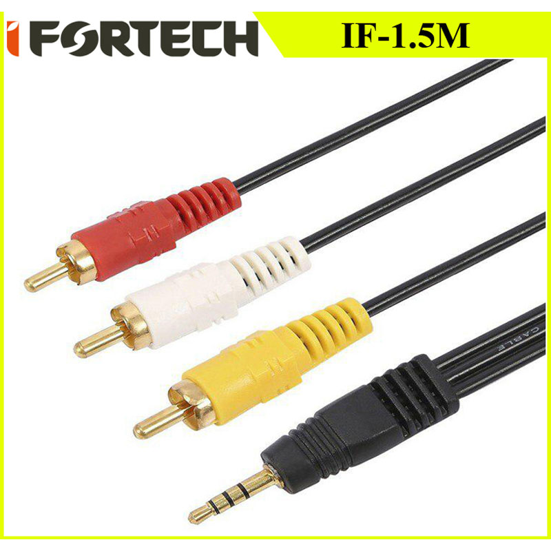 کابل 1 به 3 صدا آیفورتک IFORTECH 1.5M