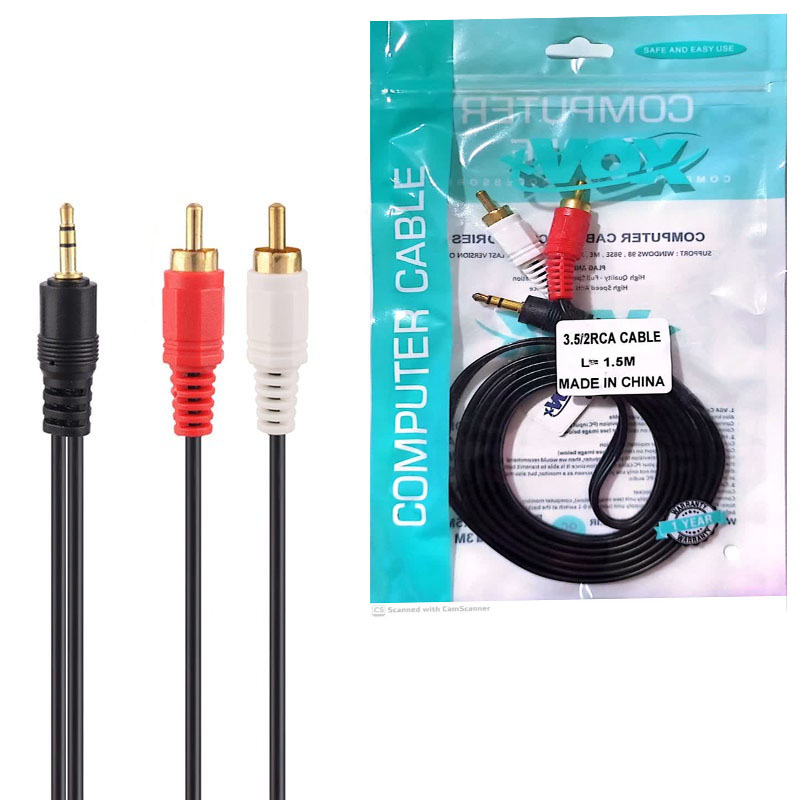 کابل 1 به 2 صدا ایکس وکس X-VOX AUDIO CABLE 1.5M