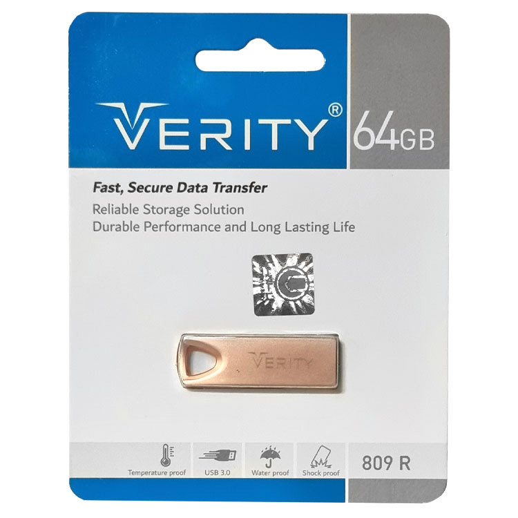 فلش 64 گیگusb3 وریتی مدل V809 USB 3.0 - رز گلد
