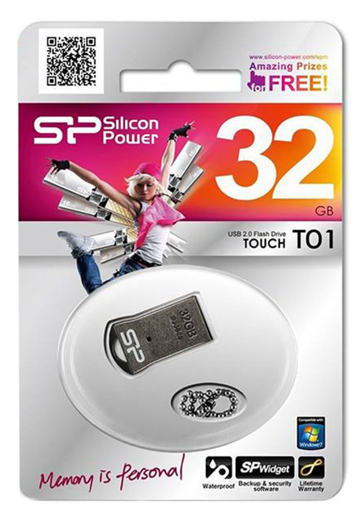 فلش سیلیکون پاور 32 گیگا بایت SP TOUCH T01 32G