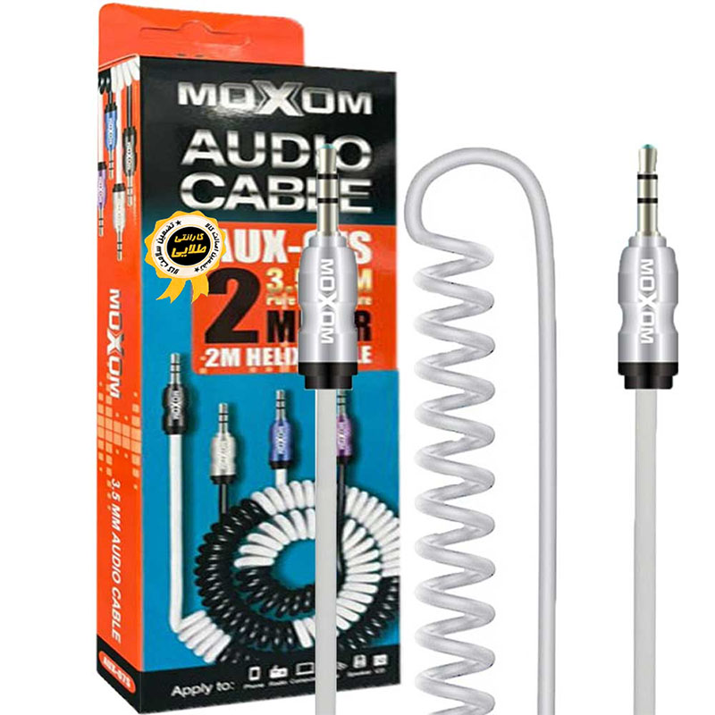 کابل صدا 1 به 1 موکسوم AUX MOXOM AUX-07S 2M