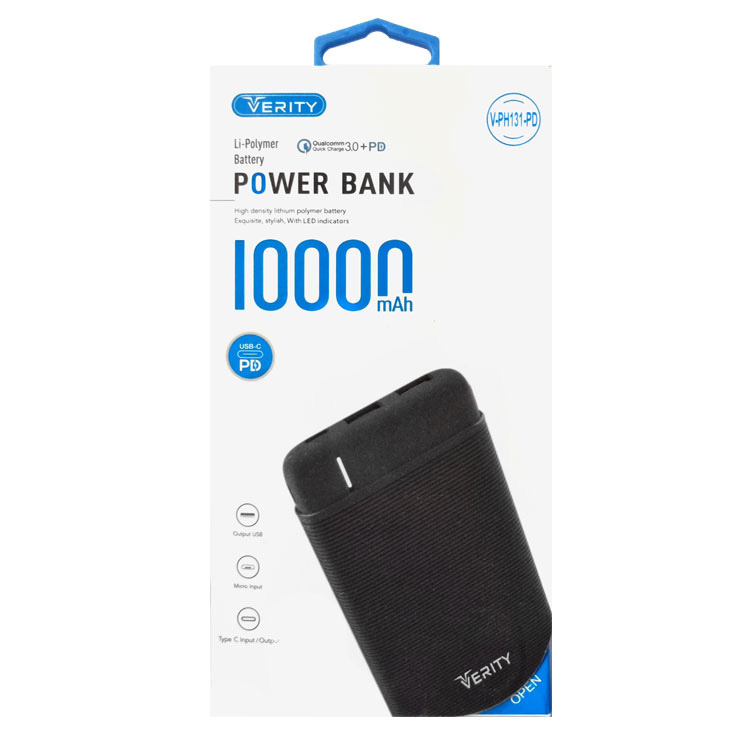 پاوربانک وریتی VERITY V-PH131 ظرفیت 10000