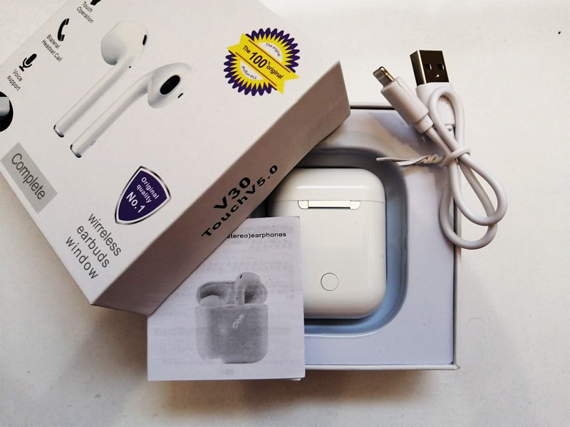 هدفون بیسیم دو گوش طرح ایرباد V30
