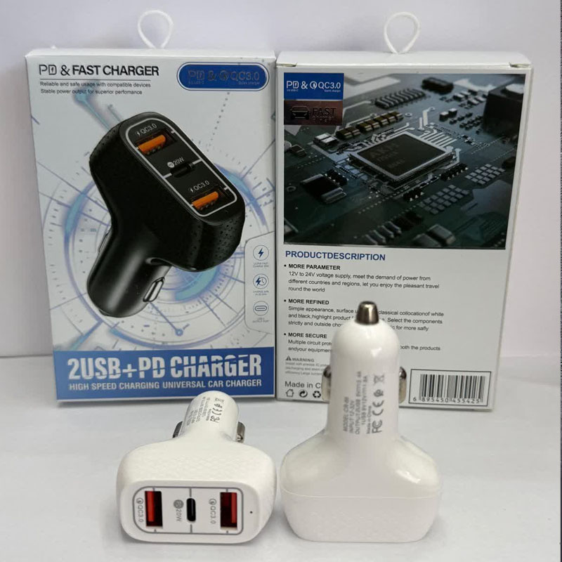 شارژر فندکی PD & FAST CHARGE CR-66