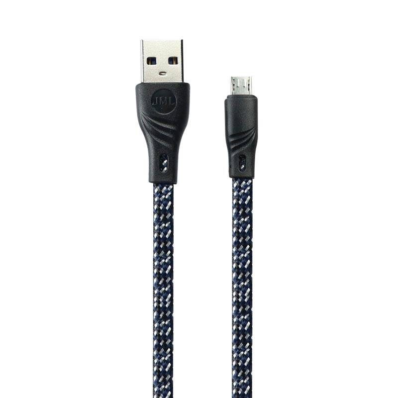 کابل شارژ میکرو فلت Ken Xin Da 2.8A 30cm پاوربانک