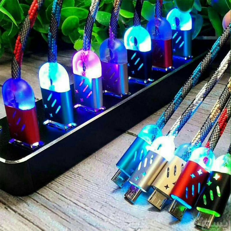 كابل شارژ میکرو فست چراغدار
