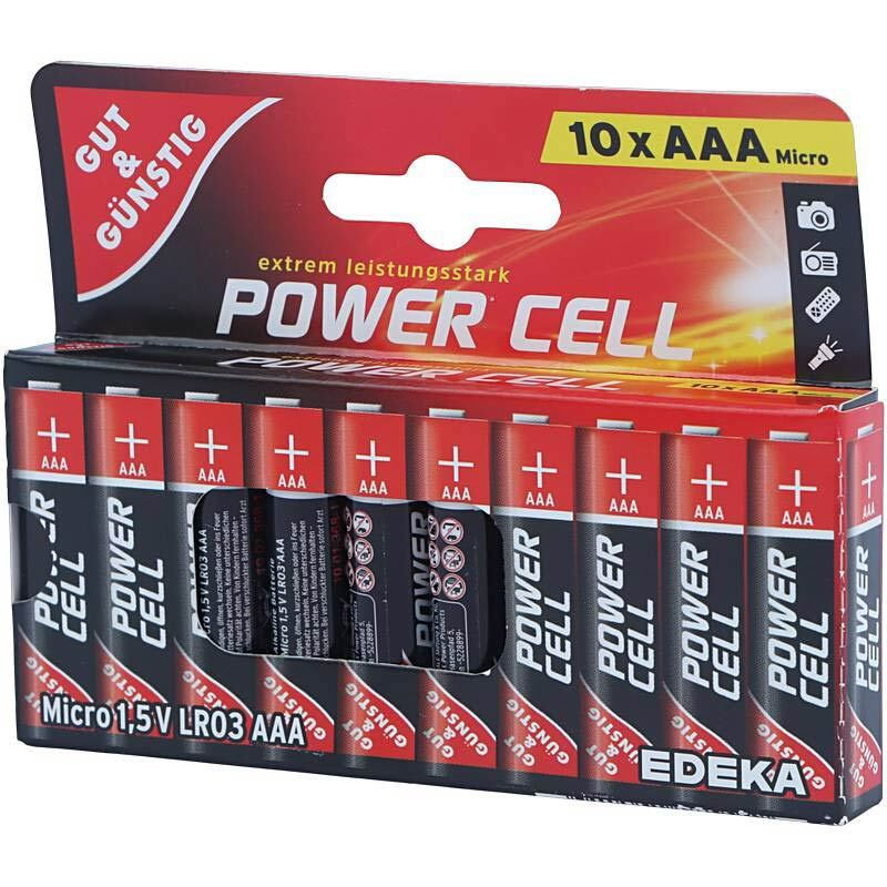 باتری نیم قلم 10 عددی POWER CELL Alkaline LR6 1.5V 