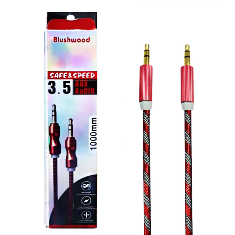 کابل صدا 1 به 1 AUX BLUSHWOOD B-03 1M