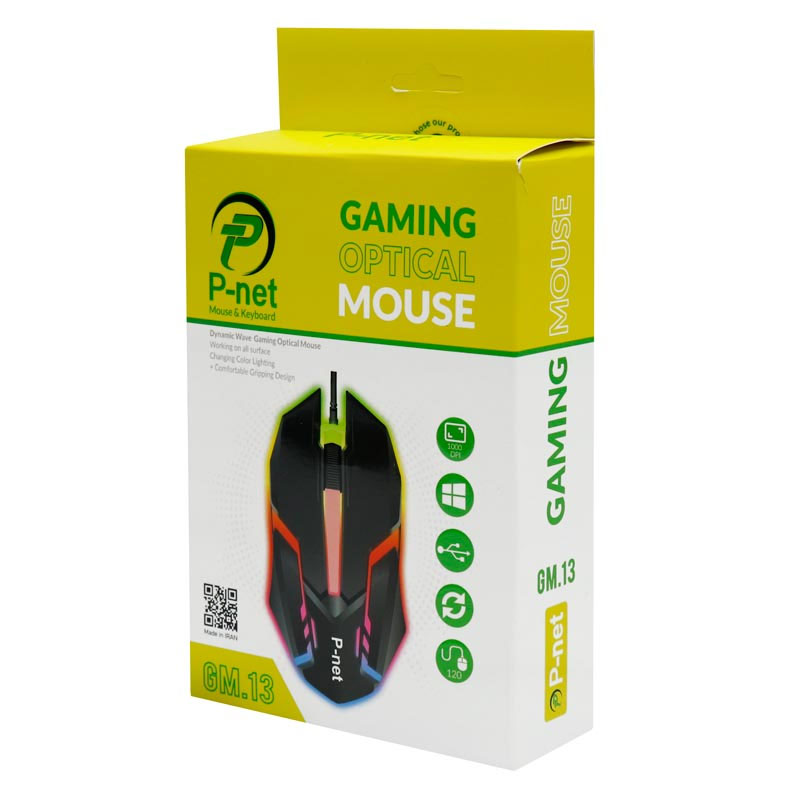 موس سیم دار گیمینگ پی نت P-NET GM.13