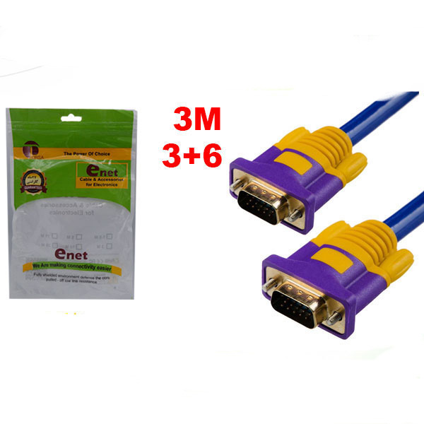 کابل VGA ENET 3M - پک سبز