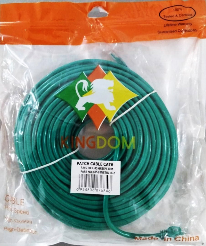 کابل شبکه KINGDOM CAT6 30M