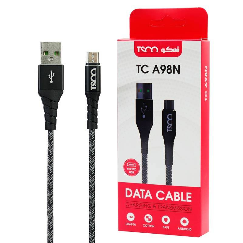 کابل شارژ میکرو تسکو TSCO TC A98N 2.1A 1m