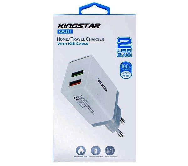 شارژر کینگ استار آیفون KINGSTAR KW155i