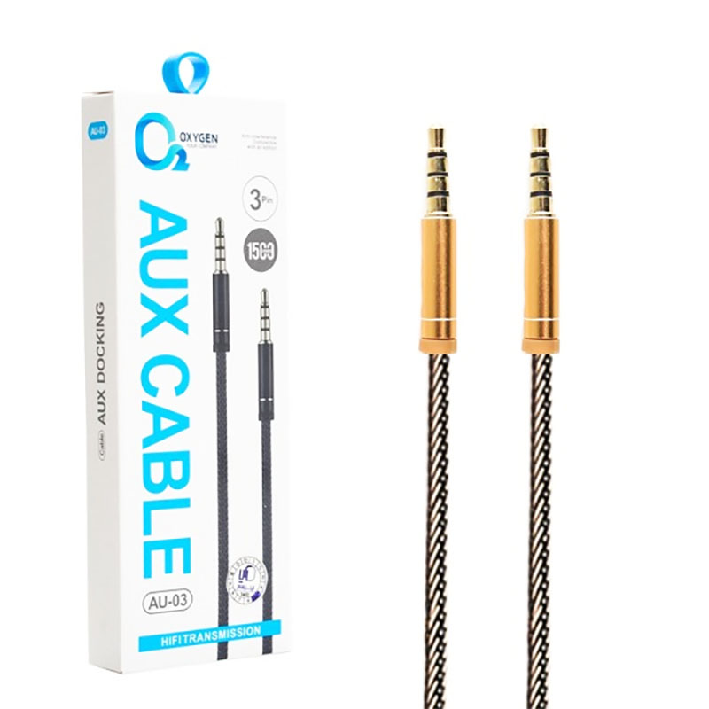 کابل صدا 1 به 1 AUX OXYGEN AU-03 1.5M