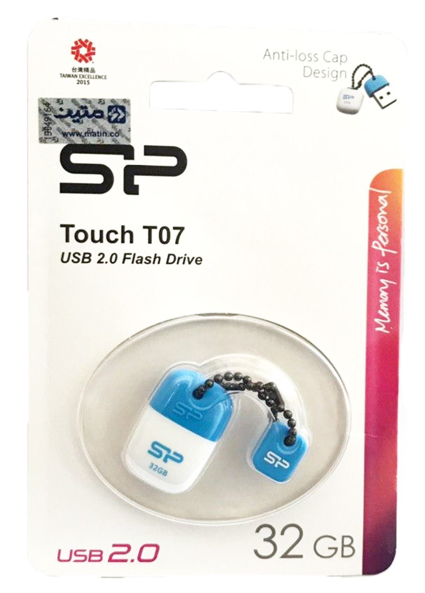فلش سیلیکون پاور 32 گیگا بایت SP TOUCH T07 32G