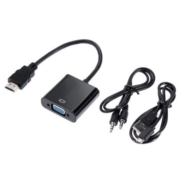 تبدیل HDMI به VGA با خروجی صدا پاوردار