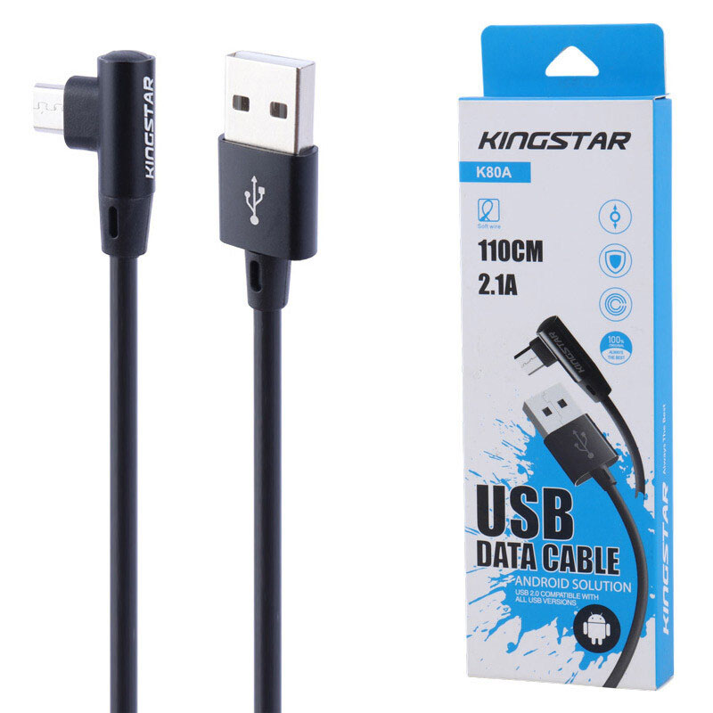 کابل میکرو کینگ استار KINGSTAR K80A 110CM 2.1A