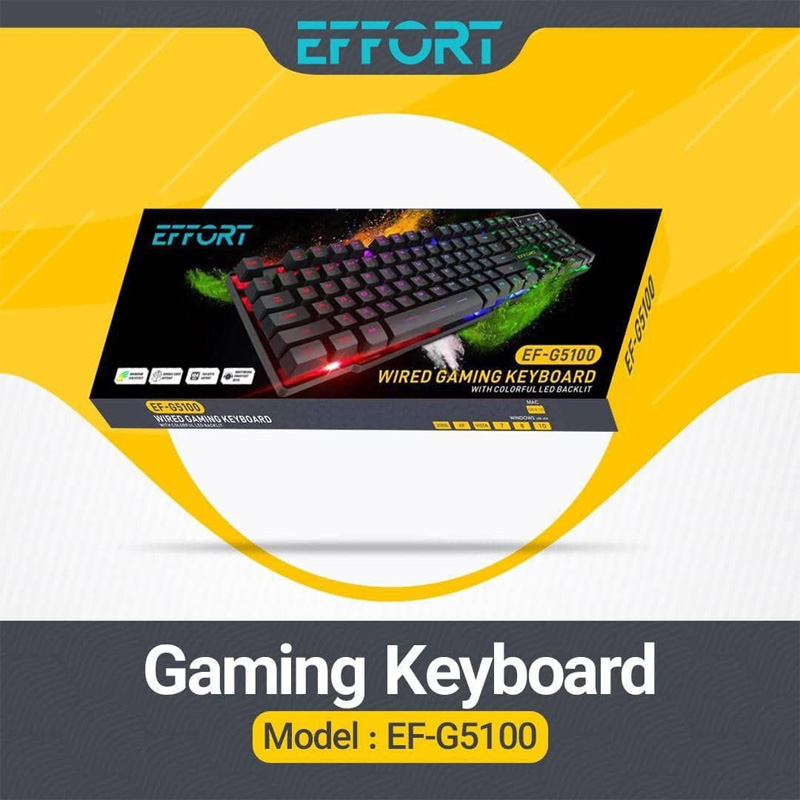 کیبرد سیم دار ایفورت EFFORT EF-G5100