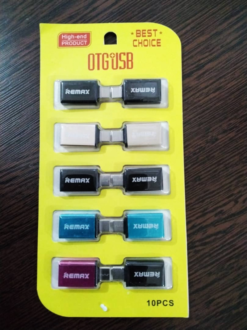 تبدیل او تی جی ریمکس REMAX OTG Type-C -پک زرد 10 تایی