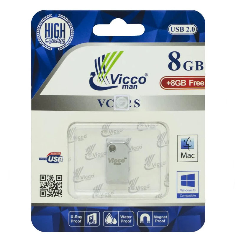 فلش ویکو 8+8free گیگابایت VICCO VC280S USB 2.0 8G