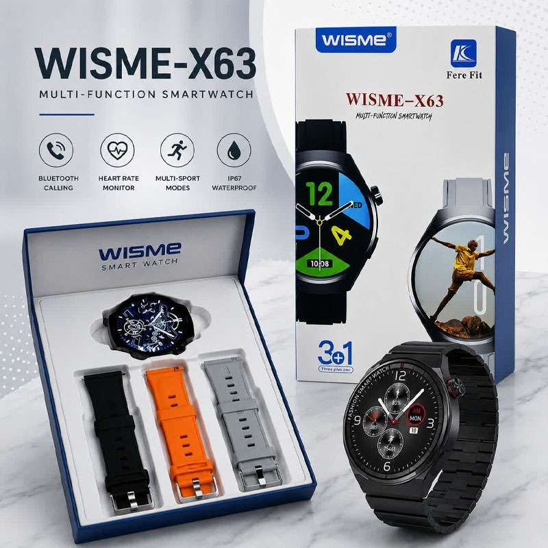 ساعت هوشمند SMART WATCH WISME X63 - بدون گارانتی