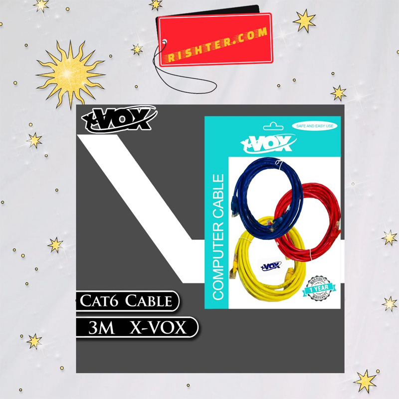 کابل شبکه X-VOX CAT6 3M