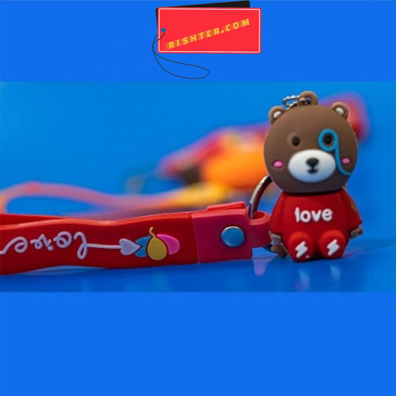 آویز و جاکلیدی خرس سیلیکونی بند LOVE