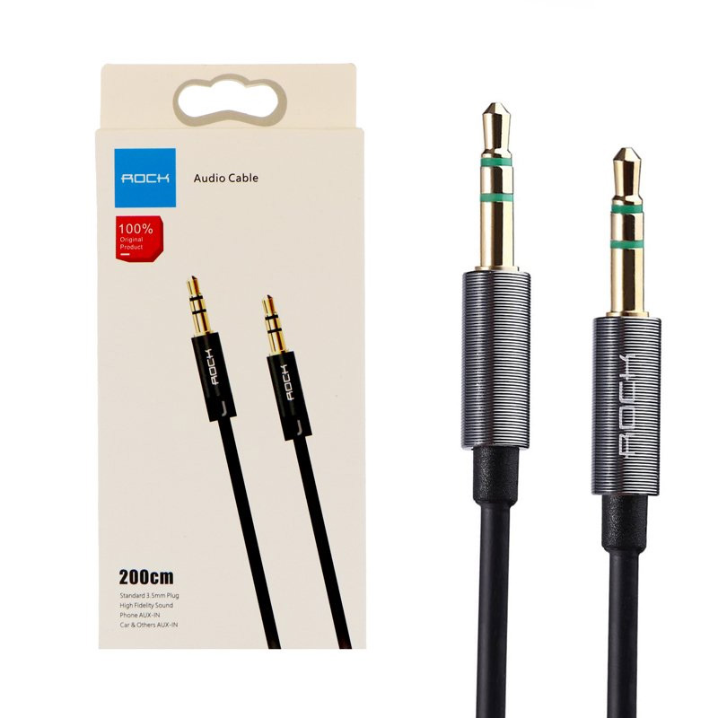 کابل صدا 1 به 1 AUX Rock RAU0524 2M