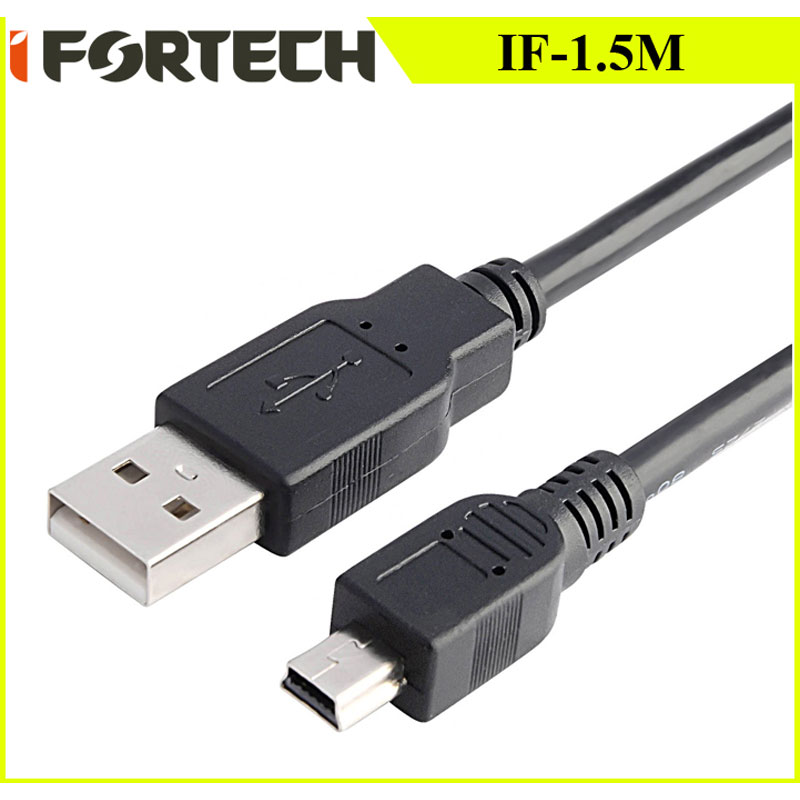 کابل MINI USB آیفورتک IFORTECH 1.5CM / کابل ذوزنقه