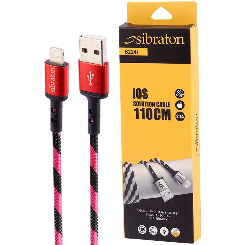 کابل شارژ میکرو سیبراتون SIBRATON S224A 110CM 2.1A