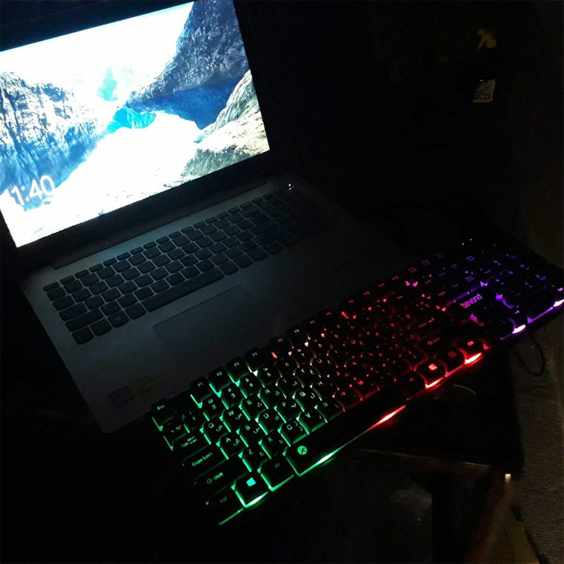 کیبرد سیم دار گیمینگ BEYOND BK-7100RGB