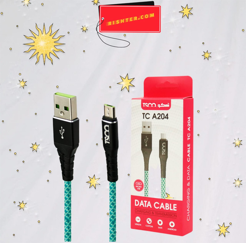 کابل شارژ میکرو تسکو TSCO TC A204 1M
