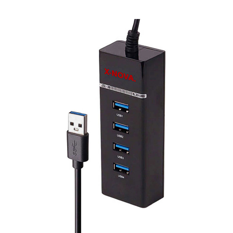 هاب 4 پورت X-NOVA X770B 30CM - USB 3.0