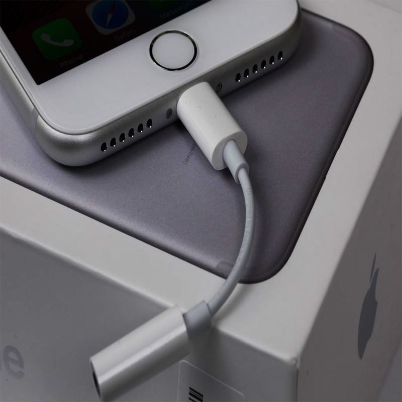 جک صدای آیفون (تبدیل IPHON به AUX) - پک نقره ای