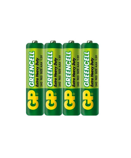 باتری نیم قلم GP GREENCELL _ شیرینگ 4 عددی