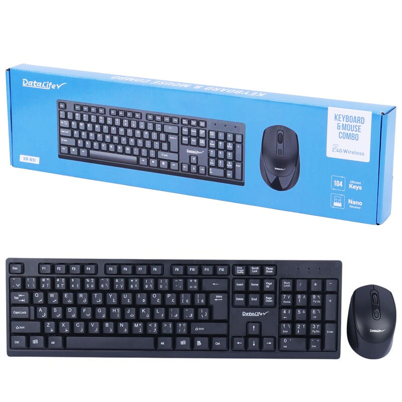کیبرد و موس بیسیم دیتالایف DATALIFE KM-W01