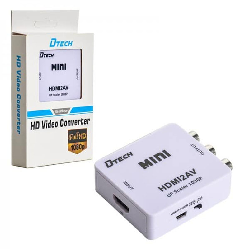 تبدیل HDMI TO AV دیتک (HDMI TO AV DTECH)