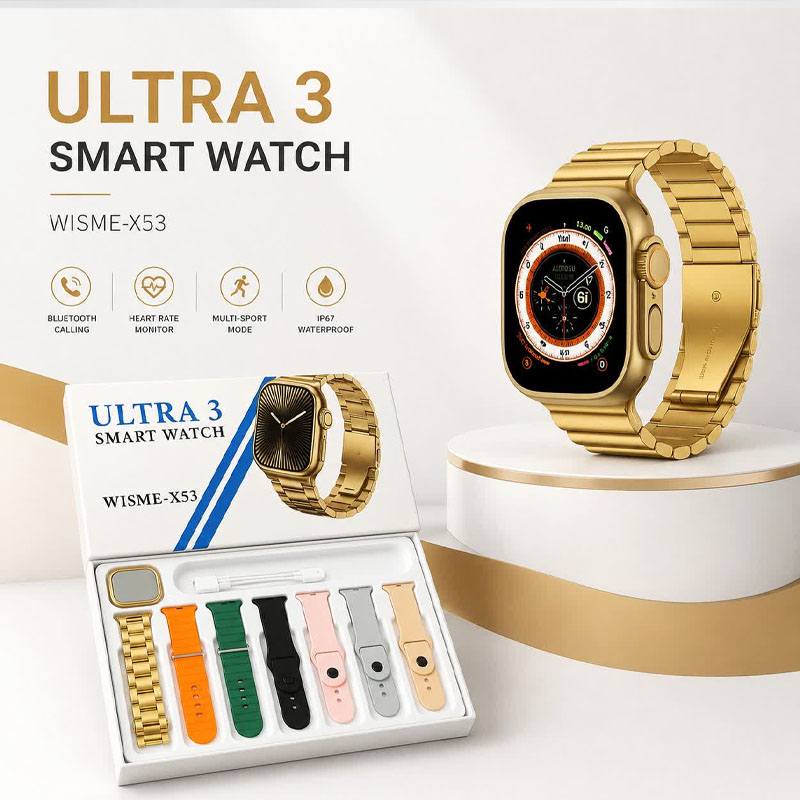 ساعت هوشمند SMART WATCH WISME ULTRA3 X53 - بدون گارانتی