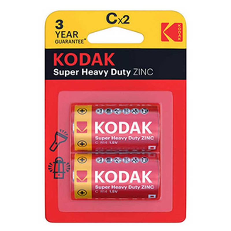 باتری متوسط KODAK SUPER HEAVY DUTY-باتری C
