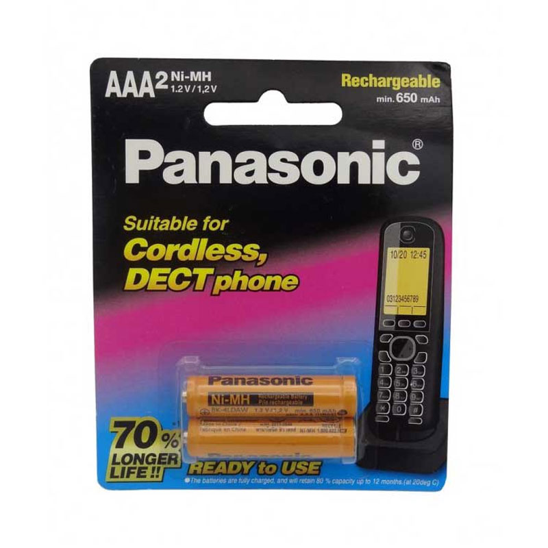 باتری نیم قلم شارژی پاناسونیک PANASONIC 650 MAH