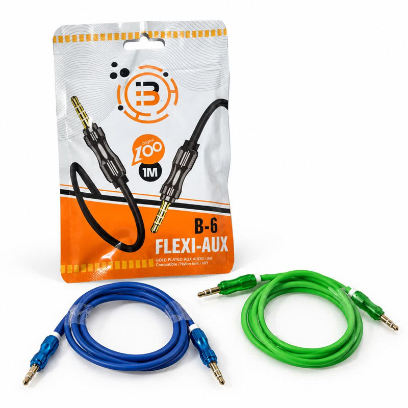 کابل صدا 1 به 1 AUX FLEXI -AUX B-6 1M