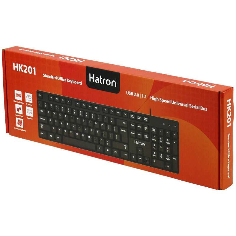 کیبرد سیم دار هترون HATRON HK201