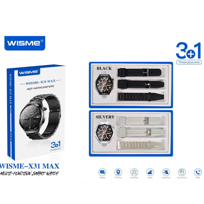 ساعت هوشمند SMART WATCH WISME X31 MAX - بدون گارانتی