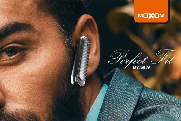 هندزفری بیسیم تک گوش موکسوم MOXOM MX-WL36 - سفید